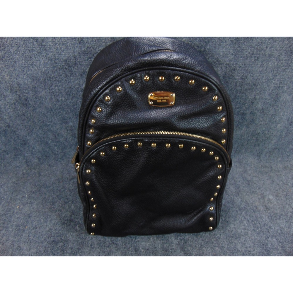 Michael Kors‎ Backpack Black Leather Studded Small Daypack Commuter,FLAW